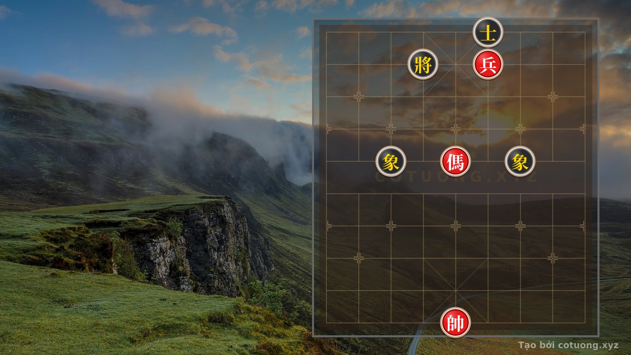 Thế cờ: Red Pawn on File 4 Rank 9: Brutal Tactics to End the Game in 6 Moves — Cờ Tướng Online