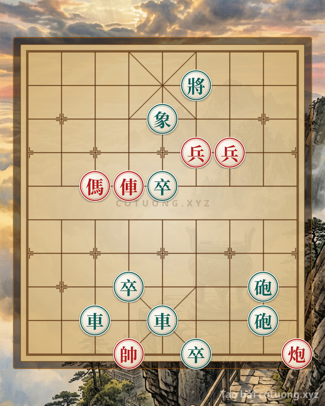 Challenge: Decoding the Perilous Xiangqi Opening Khouverte Double Green - providers Open the Door to Victory for the Red Army - Can you solve it?