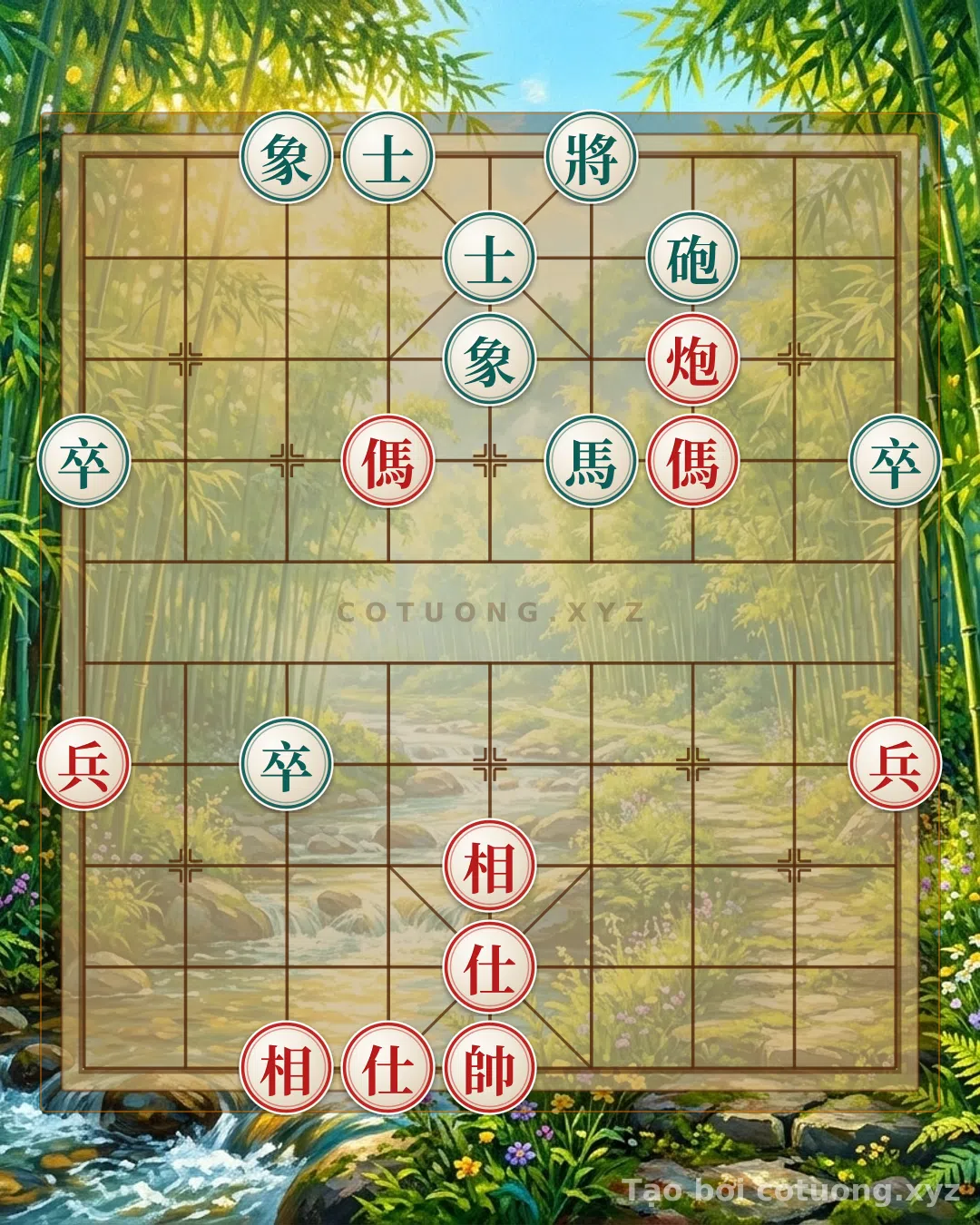 Thế cờ: The Legendary Endgame Secret: Red Horses and Cannons Shatter the Black Fort - Ancient Master Tactics — Cờ Tướng Online