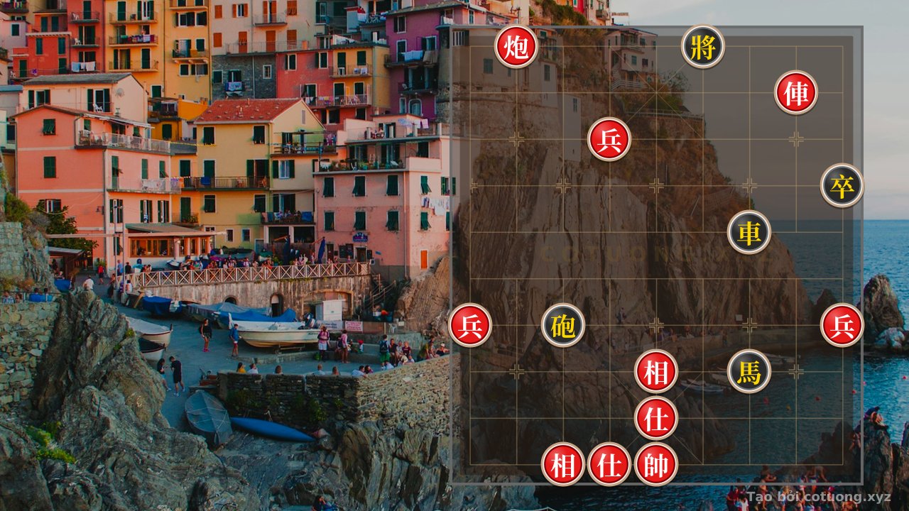 Thế cờ: 'Red Attack Compulsory' - Winning with 1 Rook, 2 Bishops & Empty Cannon: 