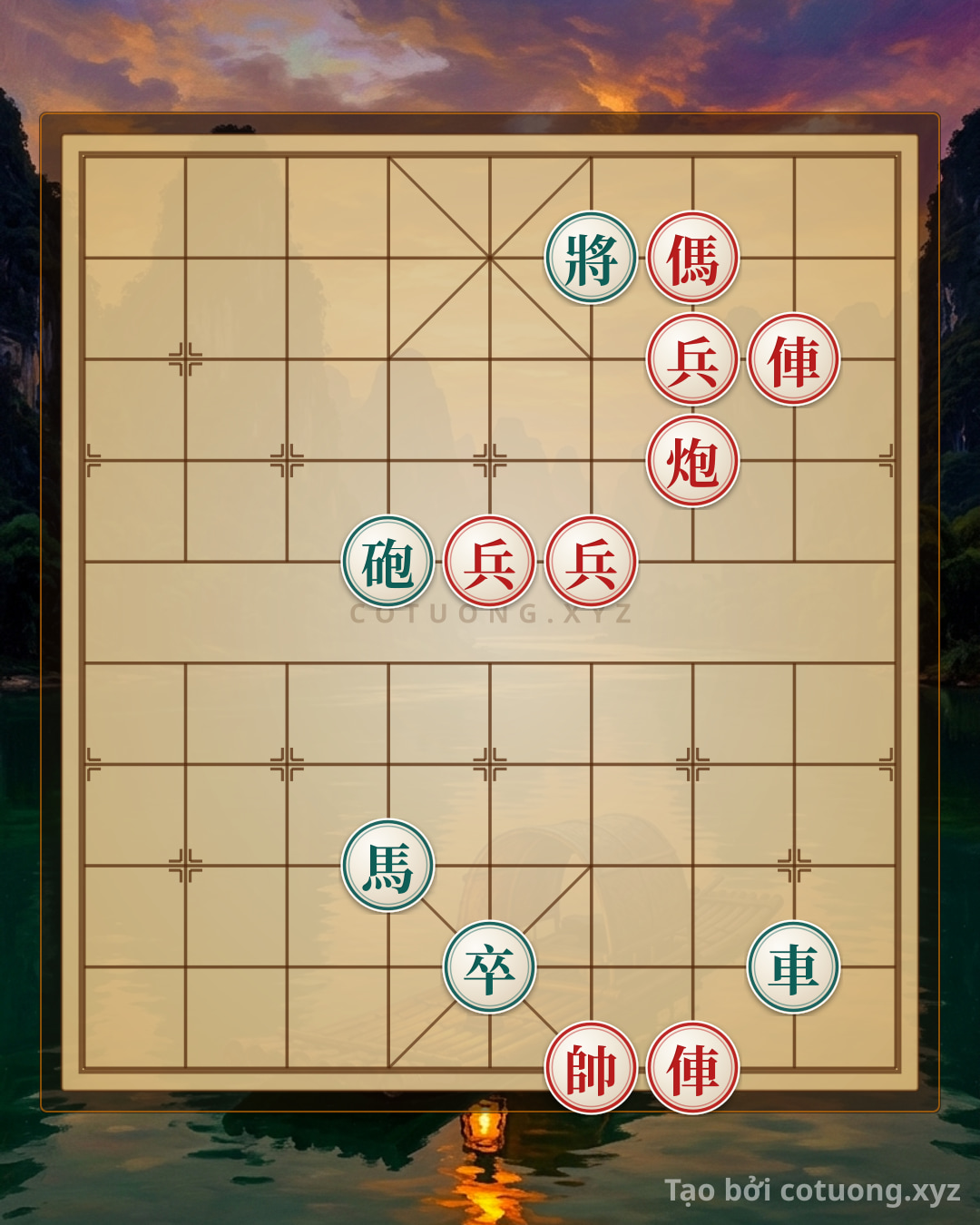 Challenge: The 'Empty Cannon Trick' Formation - The Secret to Checkmating the Black General in 5 Moves (Level 8/10) | Xiangqi Tactics for the Red Player - Can you solve it?