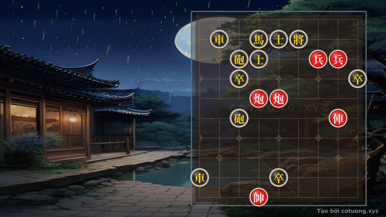 Thế cờ: The Art of Reversing the Tide in Classic Checkmate: When the Red Rook and Cannon Defeat the Black Double Horses and Elephants — Cờ Tướng Online