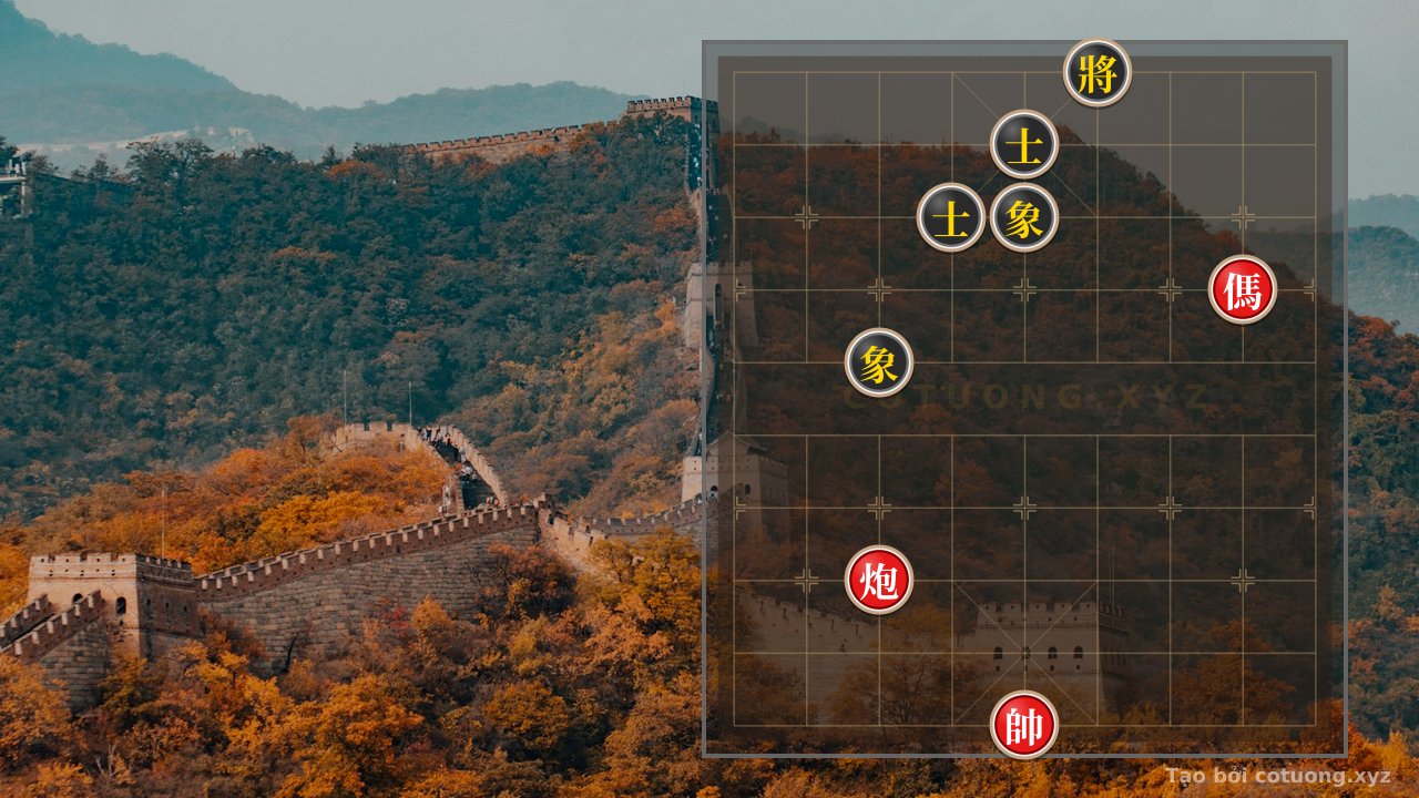 Thế cờ: The Mystery of the Xiangqi Board: The Red Cannon on 7th Rank, 3rd File - A Deadly Trap Awaits! — Cờ Tướng Online