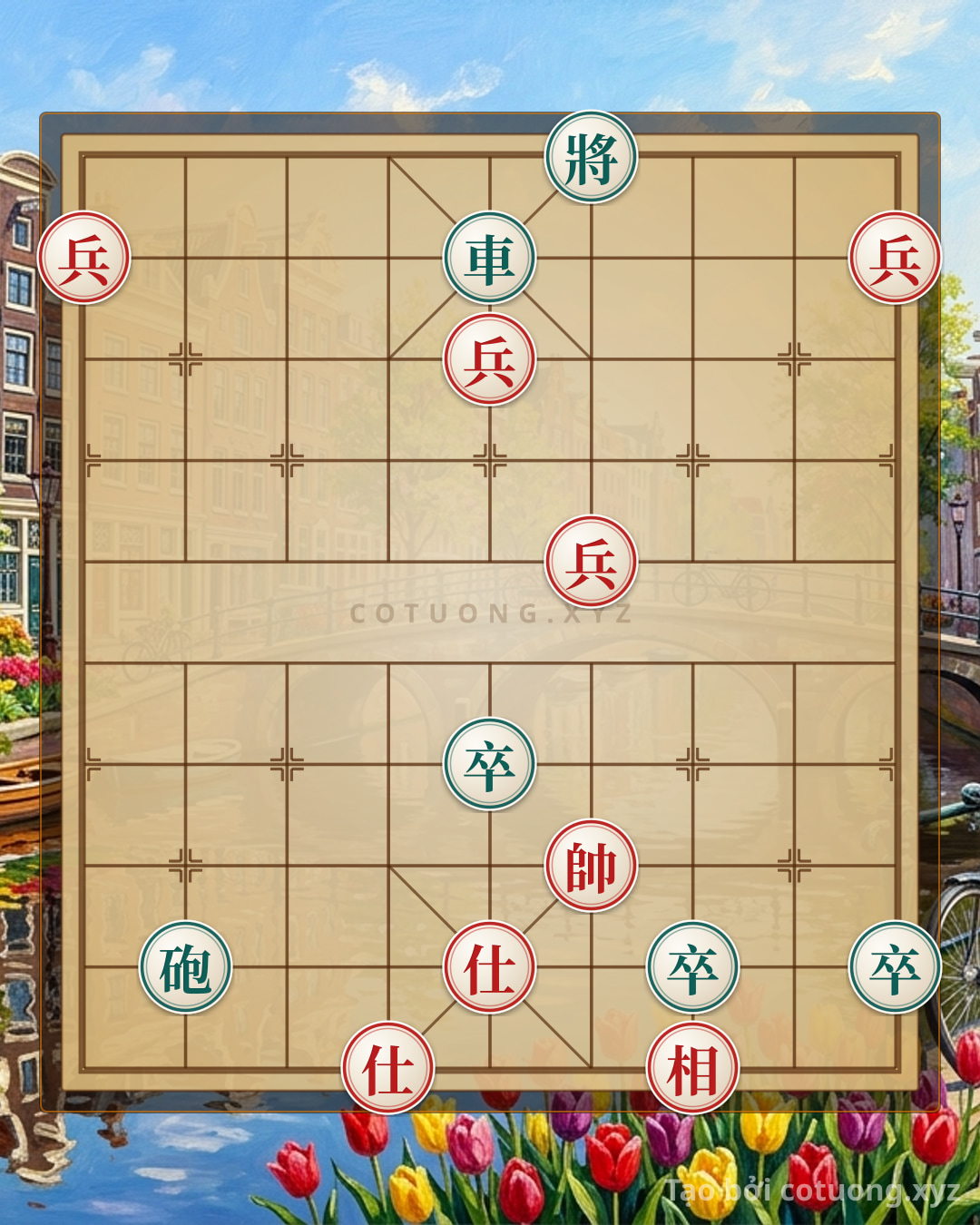 Challenge: Red Strategy: Cannon Directly Attacks the Black General - Chess Solution 1/10 - Can you solve it?