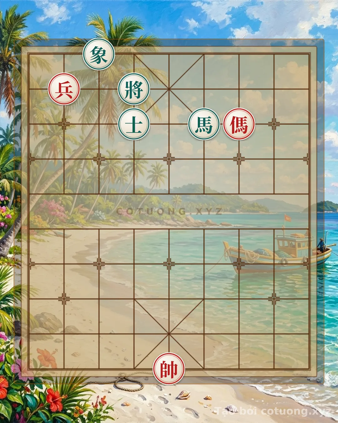 Challenge: Xiangqi (Chinese Chess): When the Red General Has Only 3 Pieces Left, Where to Move to Avoid a Disastrous Outcome? - Can you solve it?