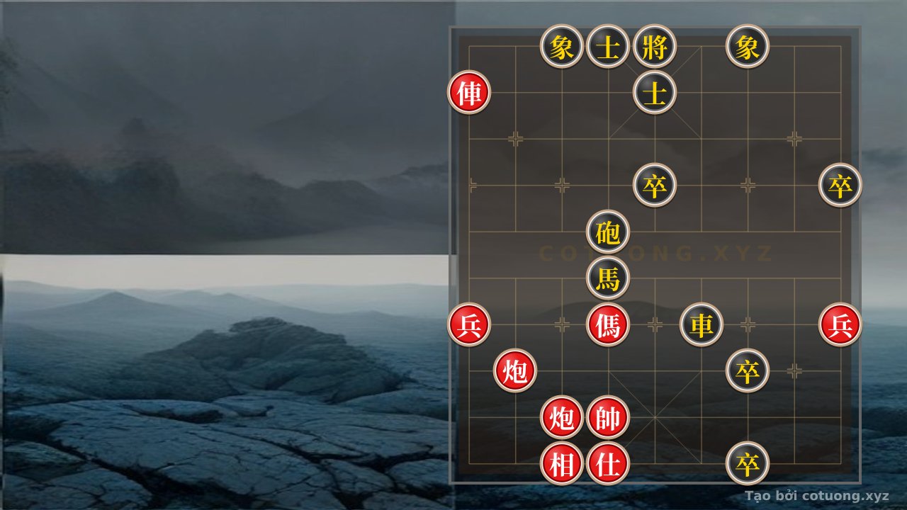 Thế cờ: Xiangqi: Strategic Breakthrough with the Red Chariot on 9th File 9th Rank — Cờ Tướng Online