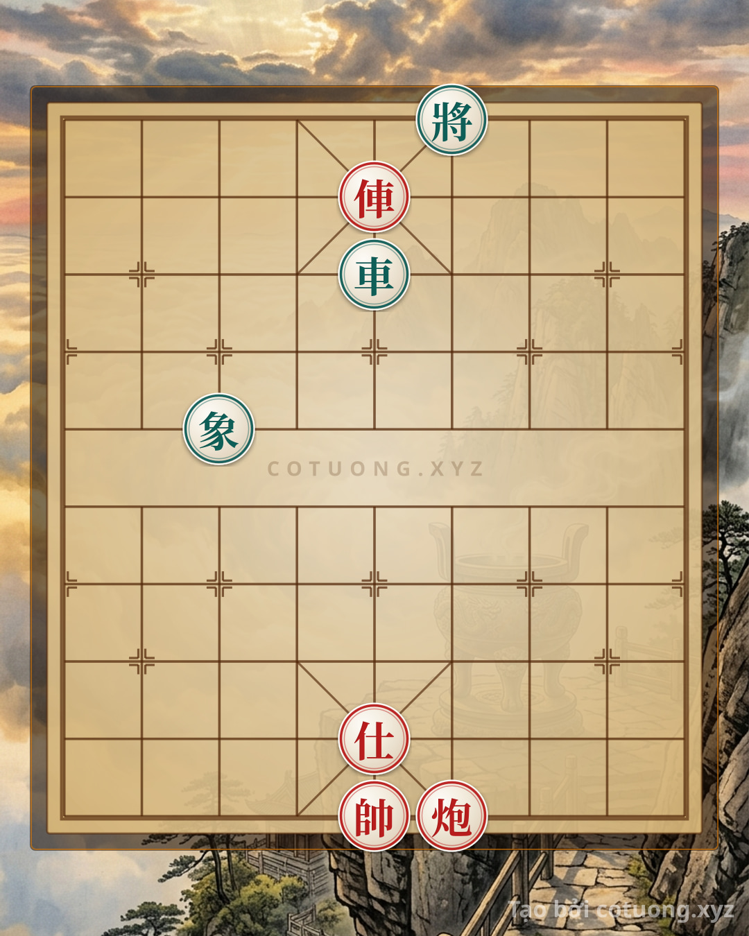 Thế cờ: The Ultimate Checkmate: Rook Cannon Advisor vs. Rook Elephant – The Bloodbath Battle on the Chessboard — Cờ Tướng Online