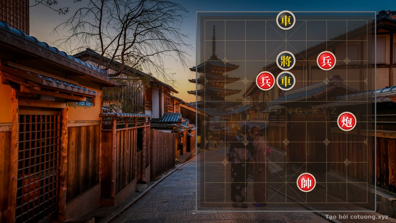 Thế cờ: Red Pawn's Attack: Black Rook Escape and Ready to Break Through the Defense — Cờ Tướng Online