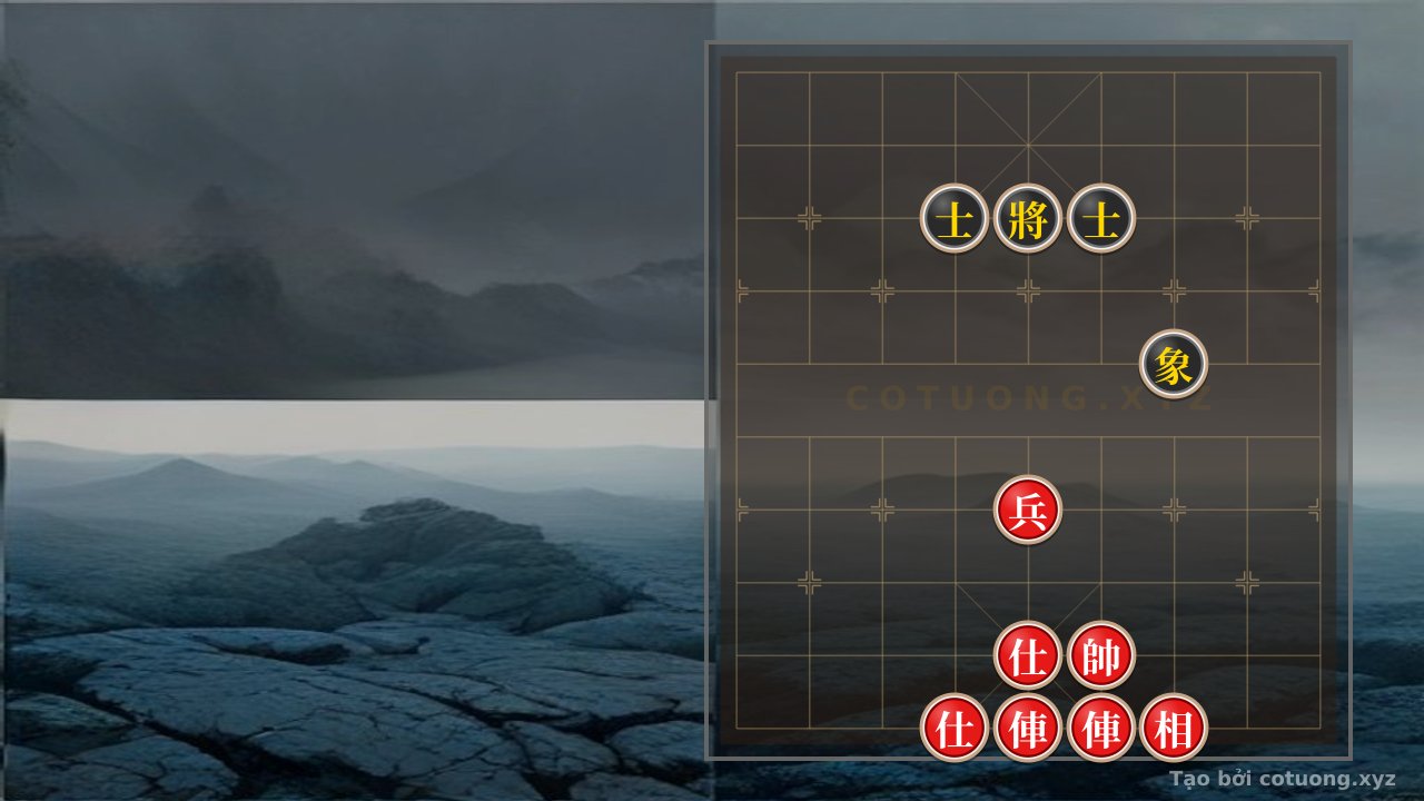 Thế cờ: Red Flag Xiangqi - Red Chariot Shoots Straight, Black Must Find a Way to Escape — Cờ Tướng Online