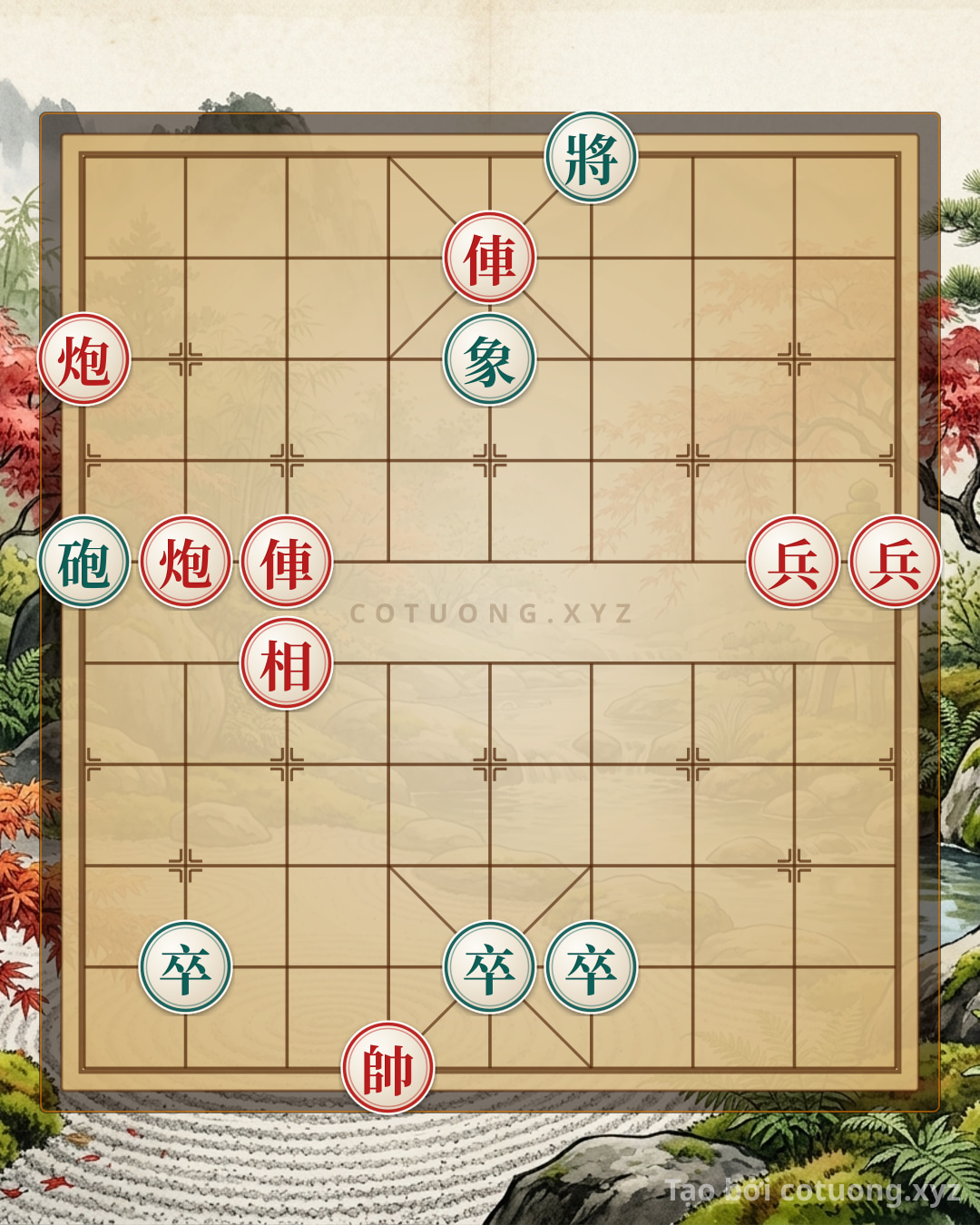 Challenge: Xiangqi Super Difficult: Red Chariot at 5-9 Attacks Black Cannon at 1-6 - Tactical Tips - Can you solve it?