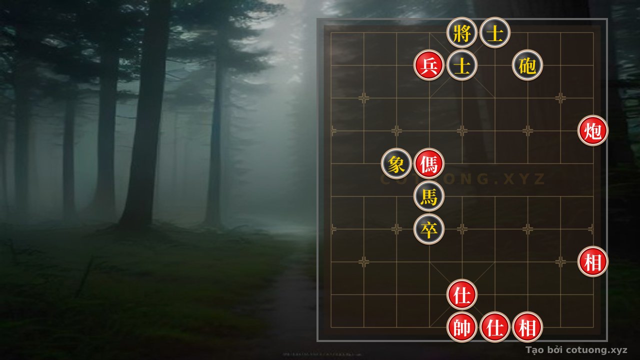 Thế cờ: Strategy 'Red Cannon on File 1' - Secret to Defeating the Black Advisor on File 6, Rank 10 — Cờ Tướng Online