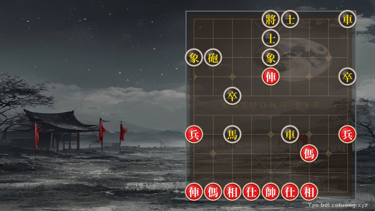 Thế cờ: The Mystery of the Xiangqi Position: Black Sets a Trap, Red Seeks an Escape — Cờ Tướng Online