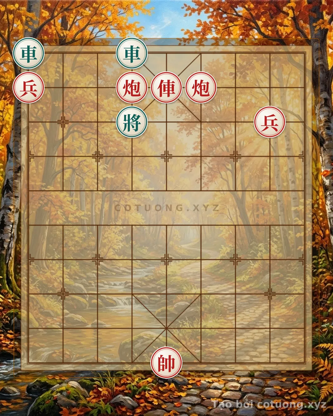 Thế cờ: Black Rook's Illegal Move: The Defense and Counterattack Strategy of the Red General in the 'Kill God' Formation — Cờ Tướng Online