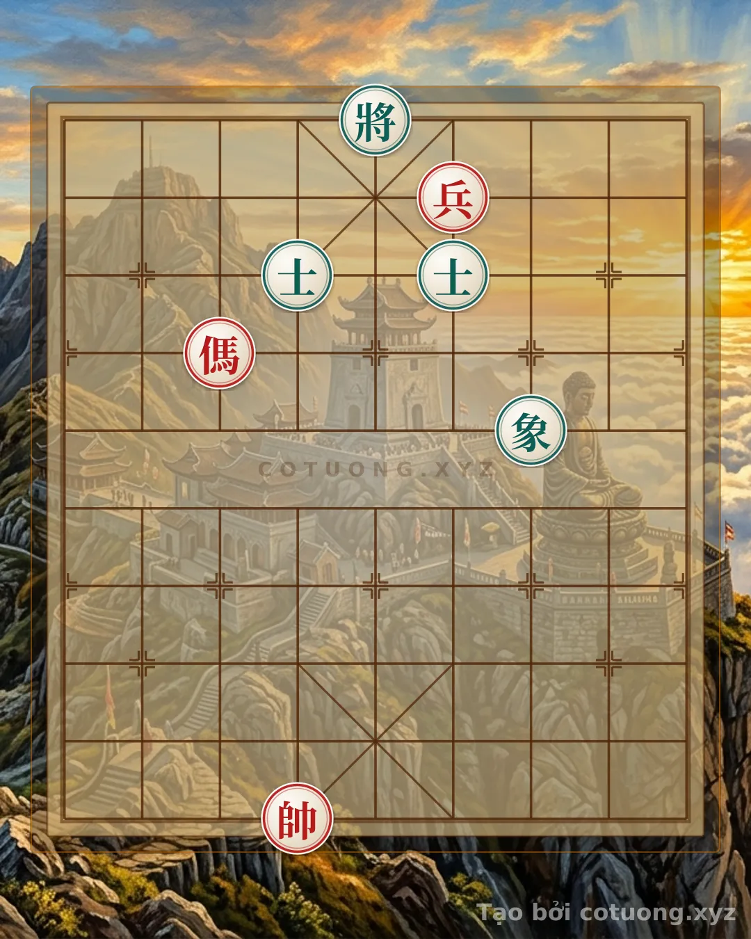 Challenge: Unique Xiangqi Formation: Swift Attack with Pawn and Horse - The Red Side's Breakthrough Strategy - Can you solve it?