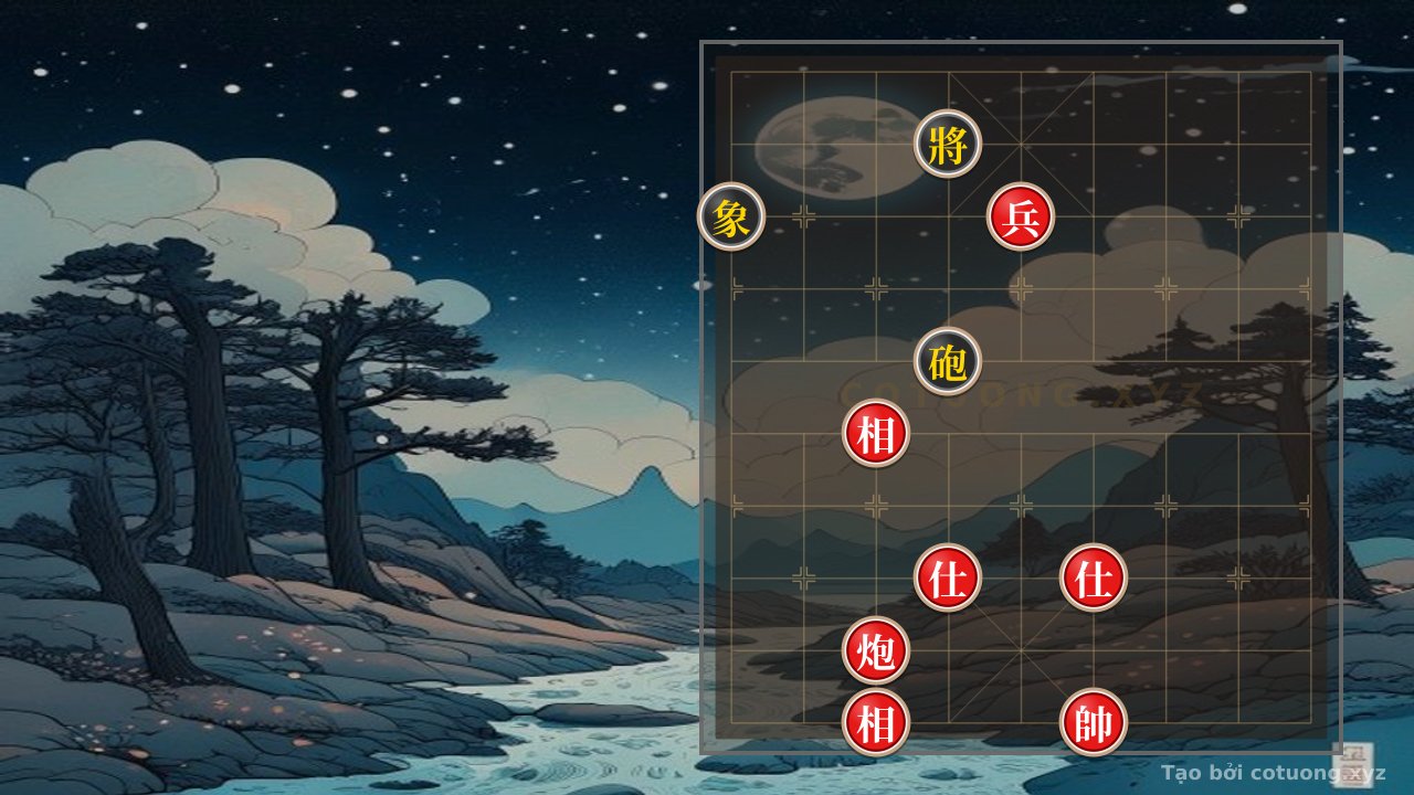 Thế cờ: Cannon Pawn 2 Advisors 2 Bishops vs. Cannon Bishop: The Subtle Trap - Pikafish Analysis — Cờ Tướng Online
