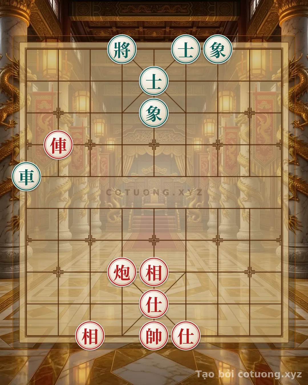 Thế cờ: The 'Red Chariot on File 8, Red Cannon on File 6' Formation - Secrets to Conquering the Black Army — Cờ Tướng Online