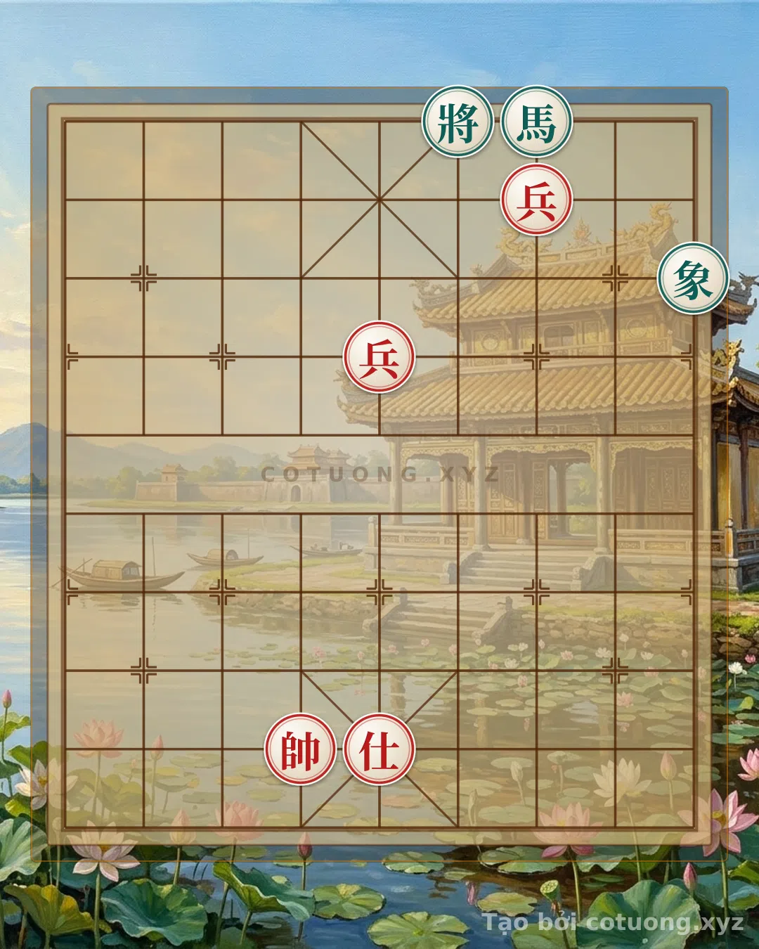 Thế cờ: The Hidden Xiangqi Strategy: Red Dominates, Black is Confused - Decisive Tactics in 3 Moves — Cờ Tướng Online