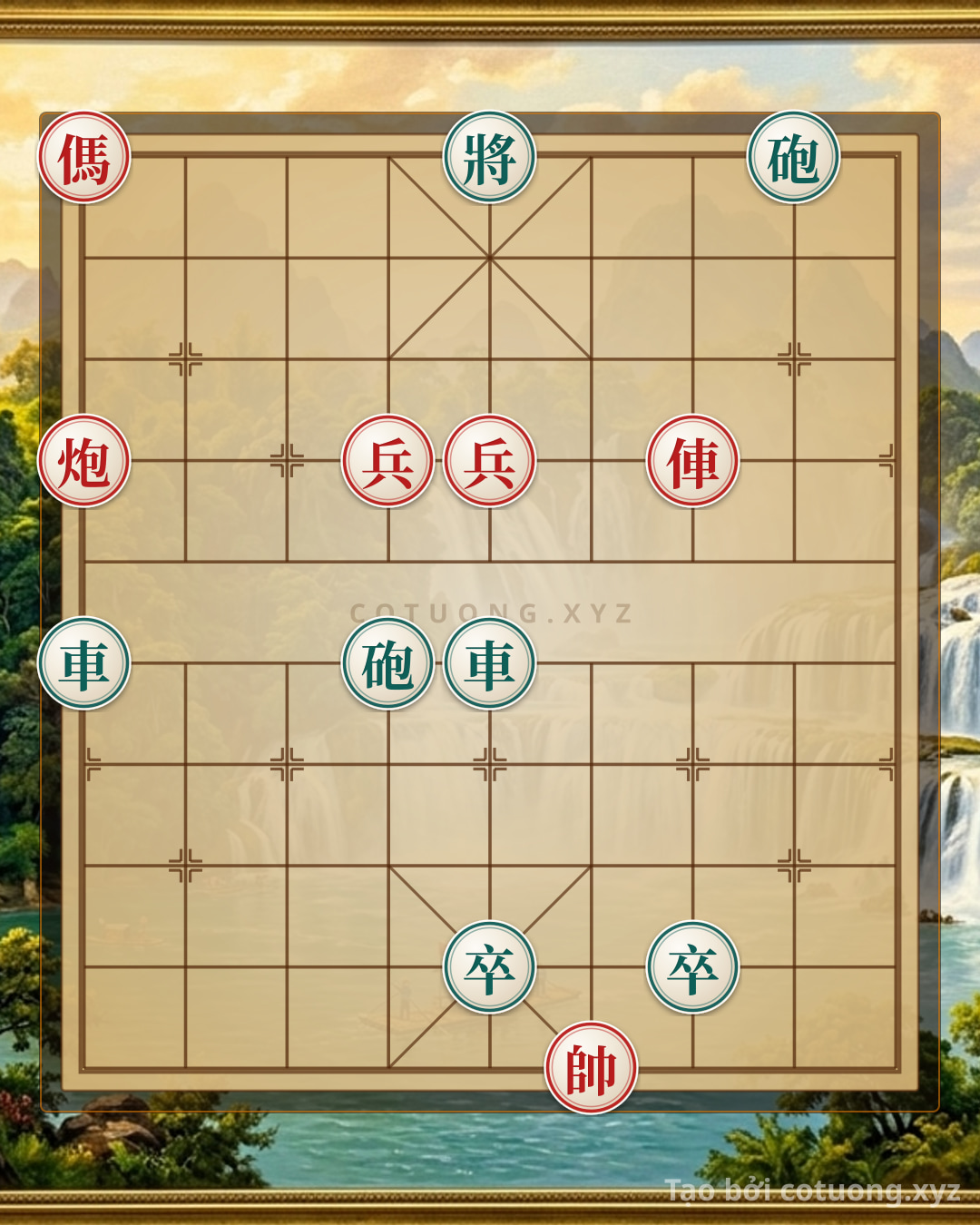 Challenge: Defensive Counterattack Techniques in the Red Horse on File 9 Formation - Xiangqi (Chinese Chess) 8/10 - Can you solve it?