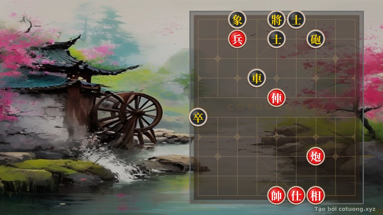 Thế cờ: Xiangqi 8/10: Red Cannon 'Shoots' Black Chariot in Tactical Masterpiece — Cờ Tướng Online