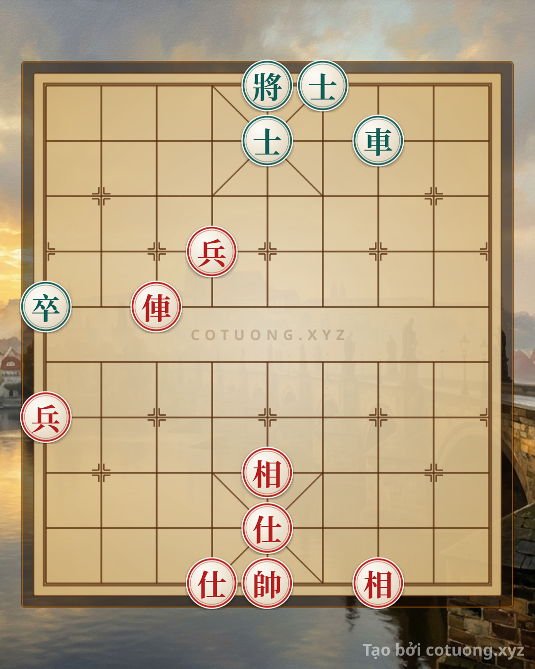 Challenge: Red General Chess: Defensive Tactics and Counterattacking from a Tricky Position - Can you solve it?