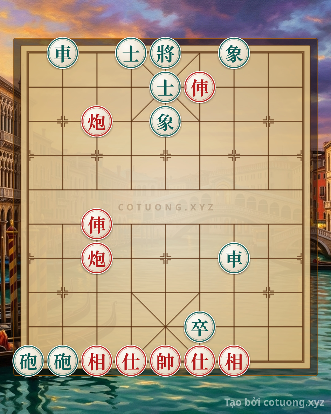 Challenge: Song xa pháo giáp công đoạt tướng - Can you solve it?