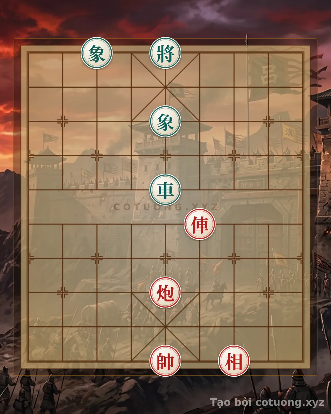 Challenge: Coordinated Piece Play and Signature Moves in Xiangqi - Can you solve it?