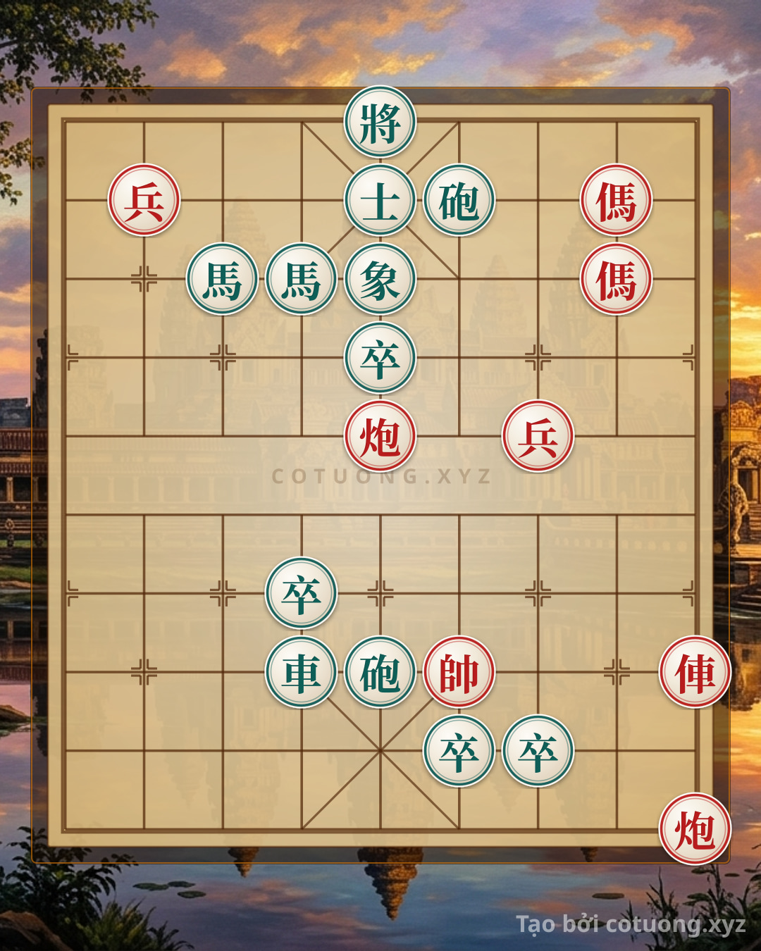 Challenge: Chiến Thuật Cờ Tướng: Kiếm Khách Đen Phải Hóa Giải Đòn Phong Bá - Can you solve it?