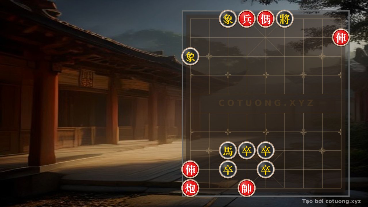 Thế cờ: Xiangqi Formation: Double Horses Interlocking, Red Cannon Breaking Through - Red's Supreme Strategy — Cờ Tướng Online