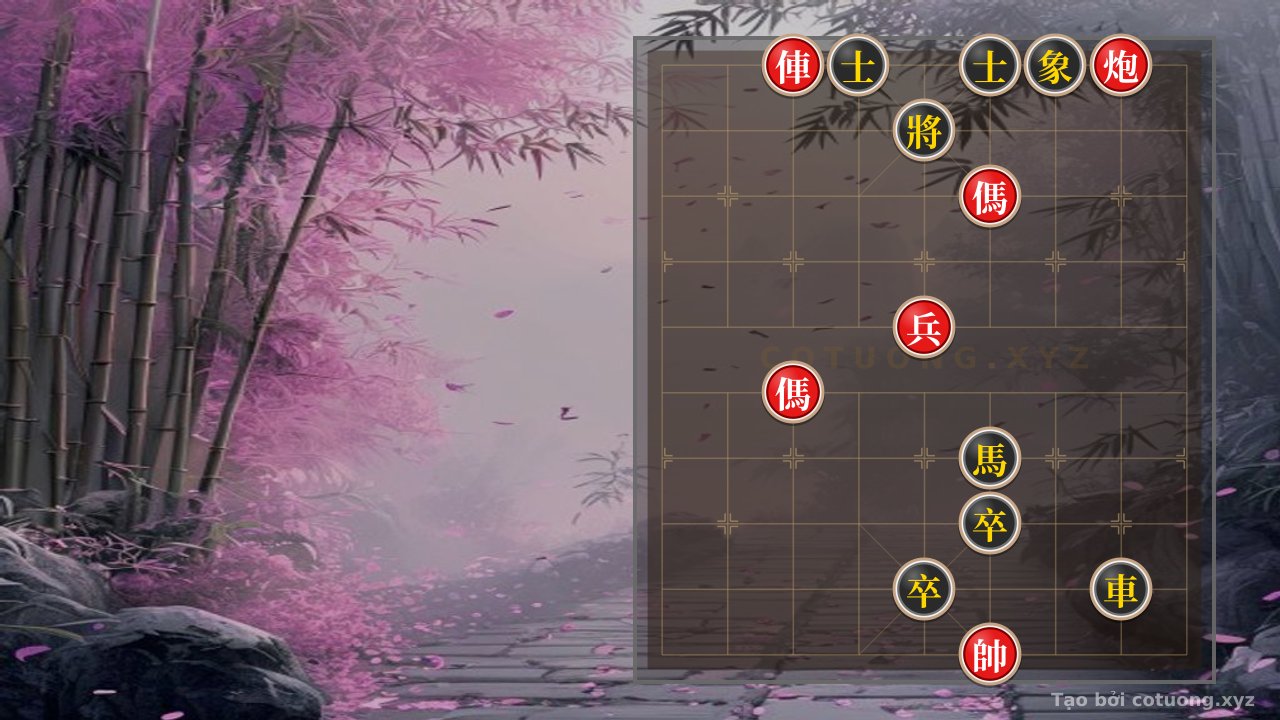 Thế cờ: Xiangqi: Unexpected Counterattack from the Red Chariot - Strategy to Defeat the Black General with Twin Horses — Cờ Tướng Online