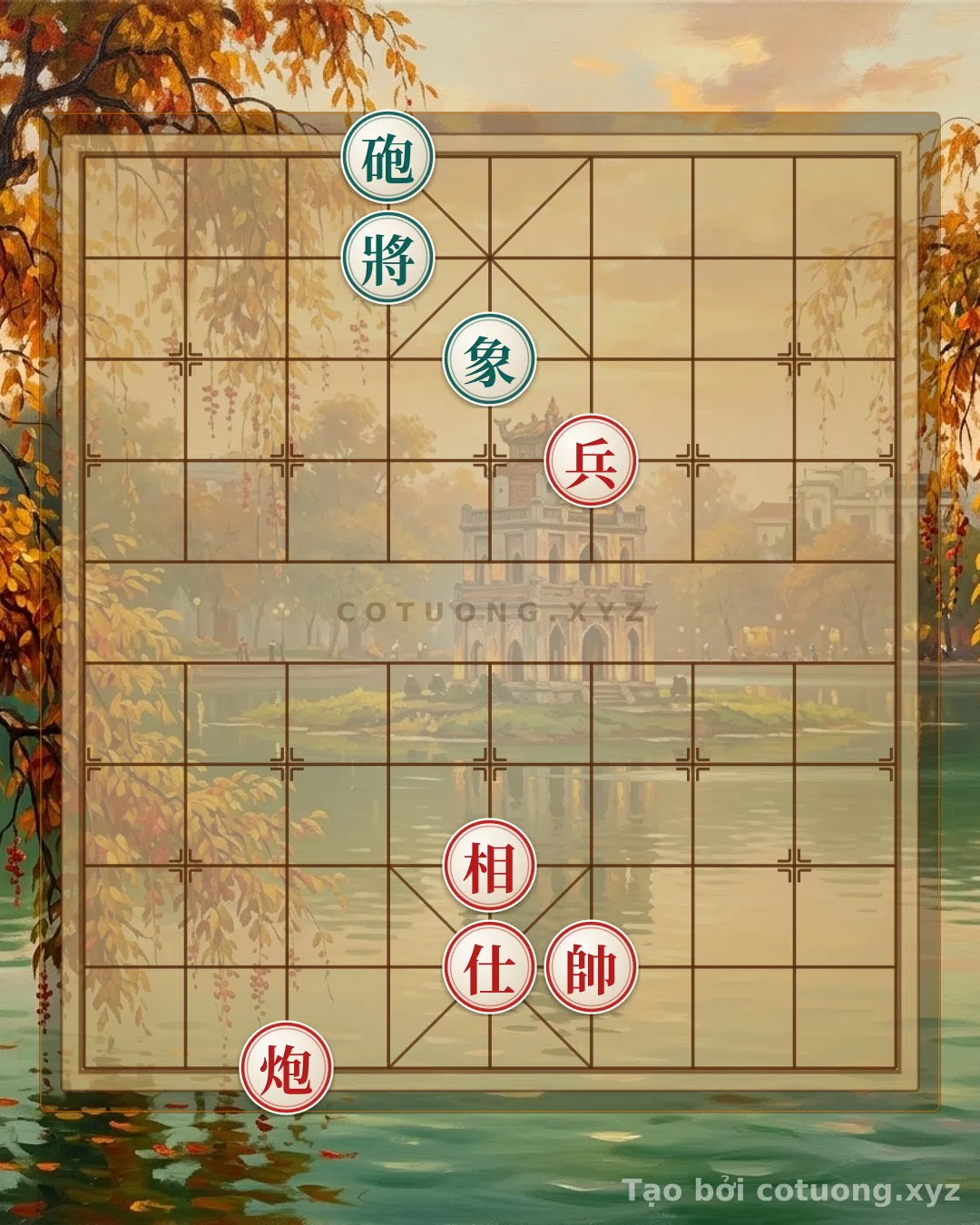Thế cờ: The Hidden Trap: Black Cannon on 4th Rank 10 and the Red's Strategic Mistakes — Cờ Tướng Online