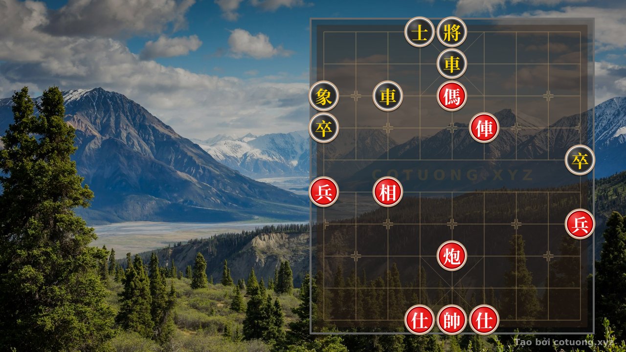 Thế cờ: The Ultimate Xiangqi Endgame: Red's Rook, Cannon, and Horse with Two Pawns Crush Black's Two Rooks - When the Ancient Killing Move Ascends! — Cờ Tướng Online