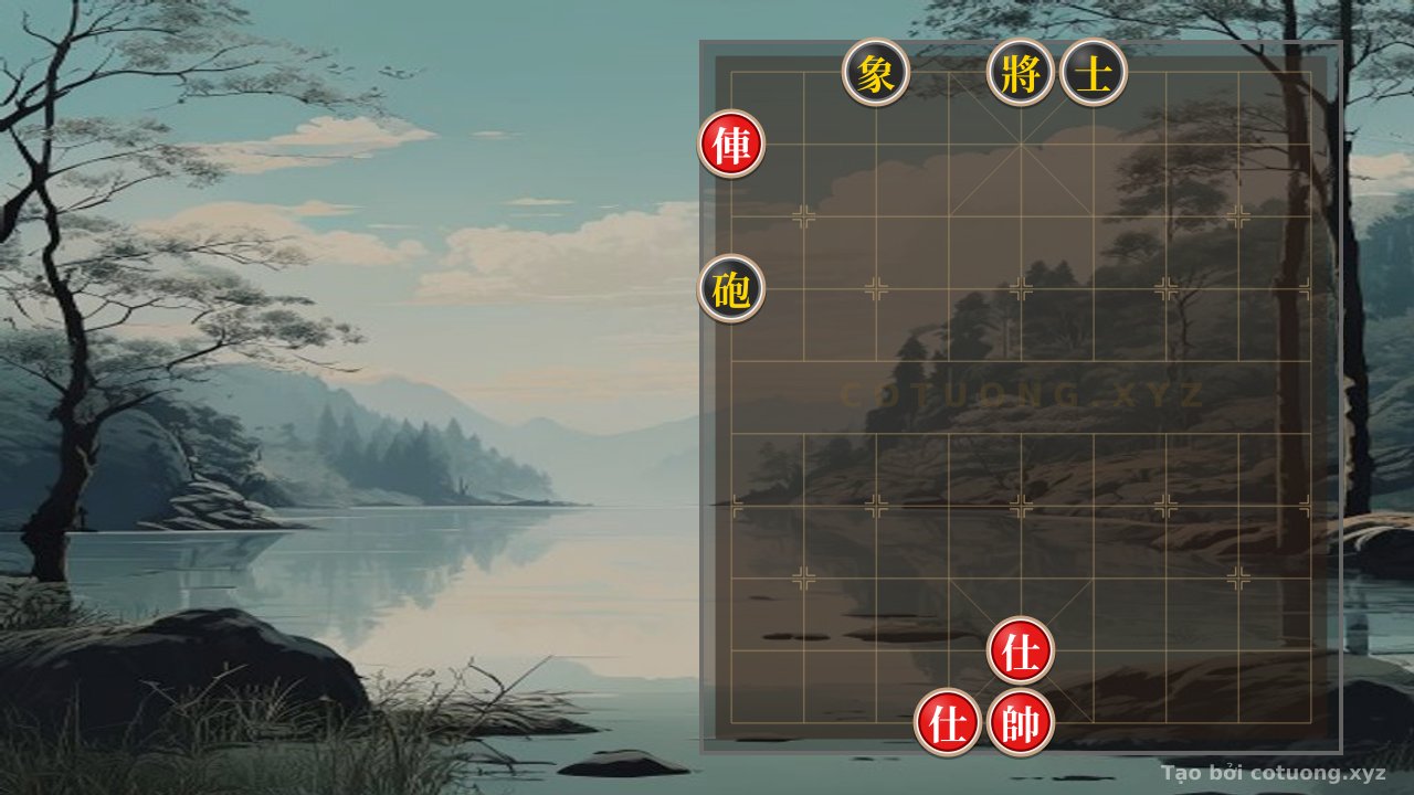 Thế cờ: Red Warrior: Defensive Counterattack in the Xiangqi General's Formation — Cờ Tướng Online