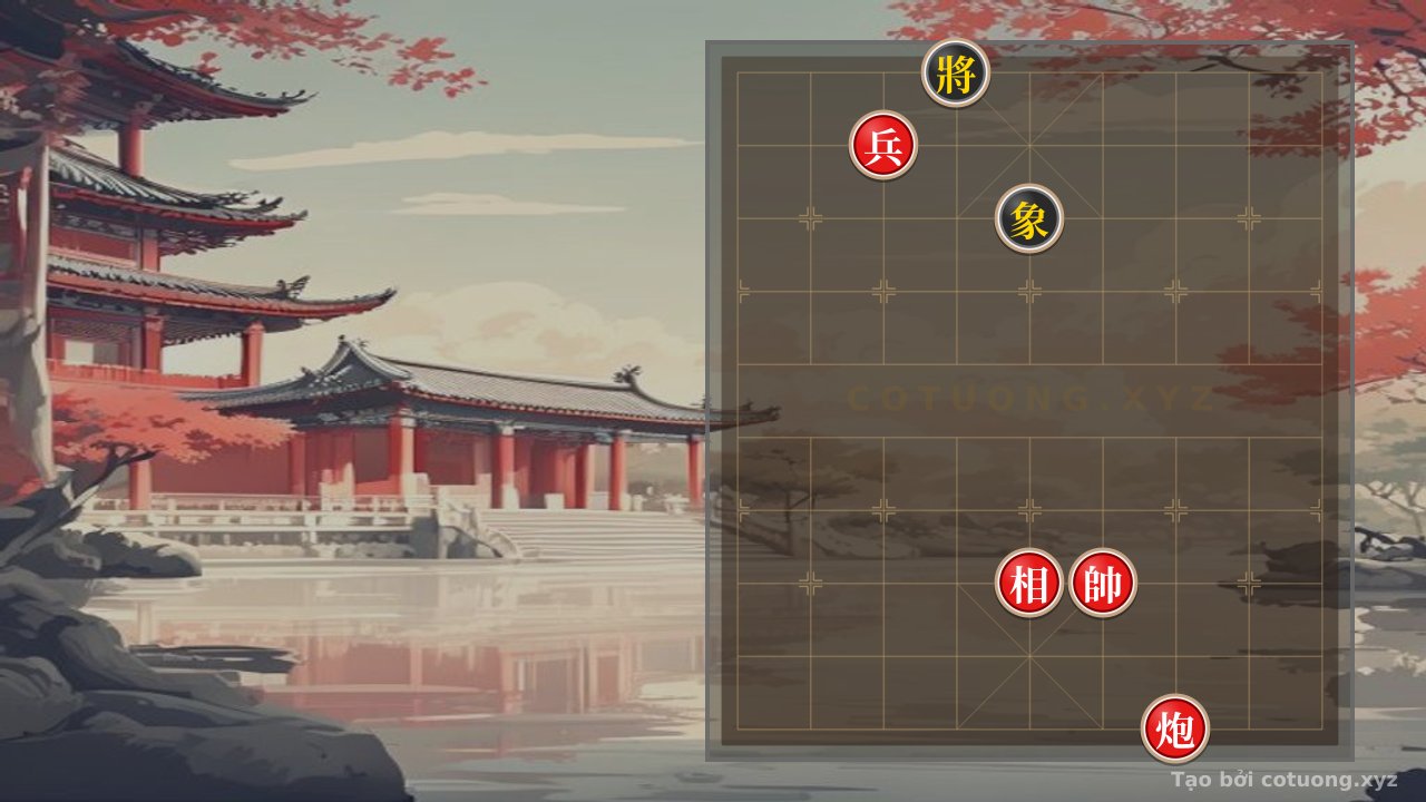 Thế cờ: The Ultimate Checkmate Secret: Red Cannon, Pawn, and Elephant Crush the Black General in an Instant - The Classic Trap of Online Xiangqi — Cờ Tướng Online
