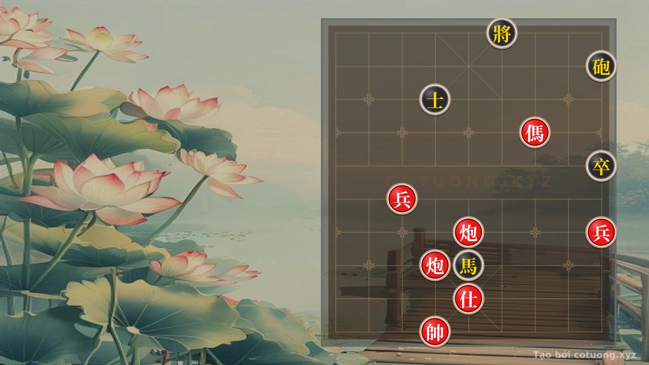Thế cờ: Xiangqi Tactics: Red Horse Invades, Black Cannon Blocked - Learn Xiangqi Online — Cờ Tướng Online