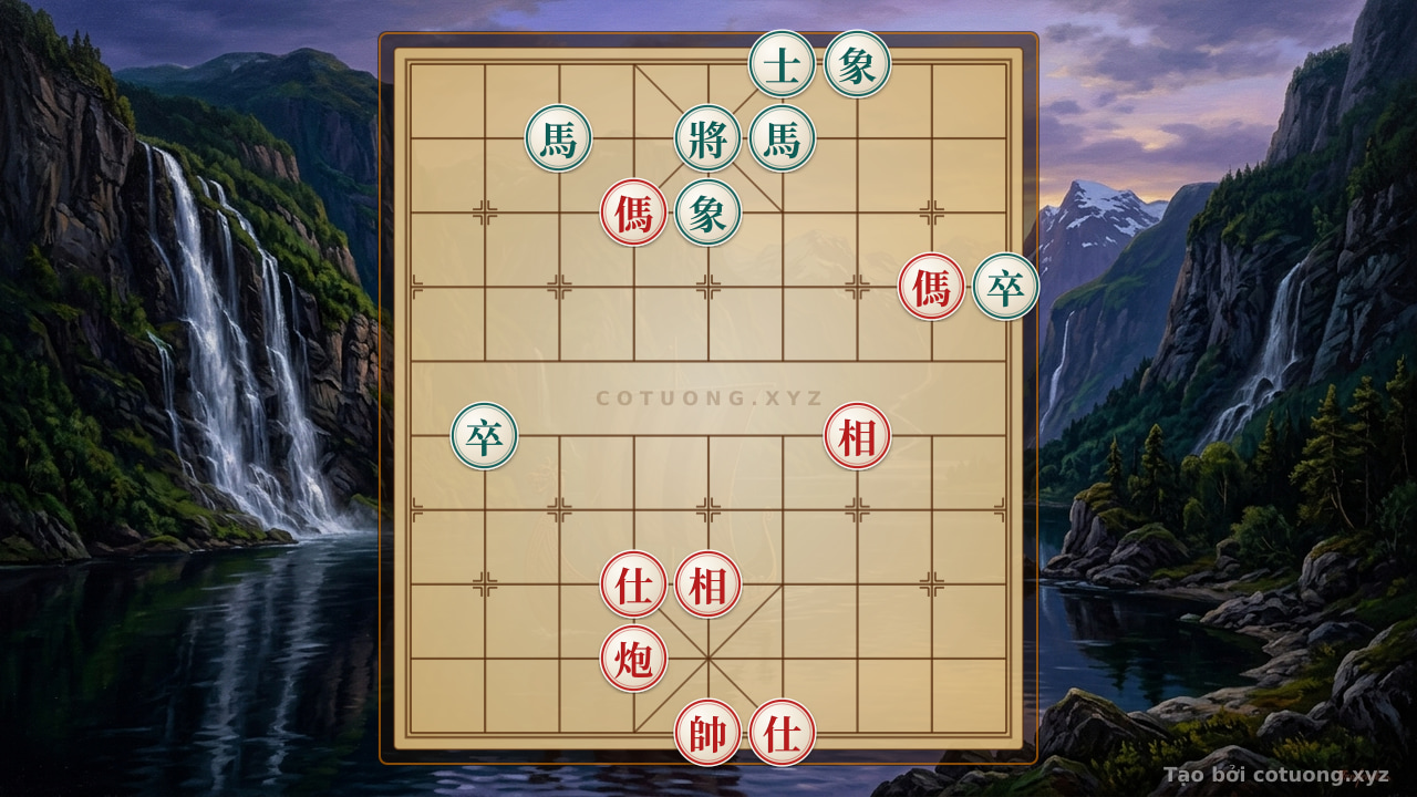 Thế cờ: Xiangqi (Chinese Chess) Analysis: Cannon 2 Horses 2 Advisors 2 Elephants Break 2 Horses 2 Pawns Advisors 2 Elephants - Pikafish Analysis — Cờ Tướng Online