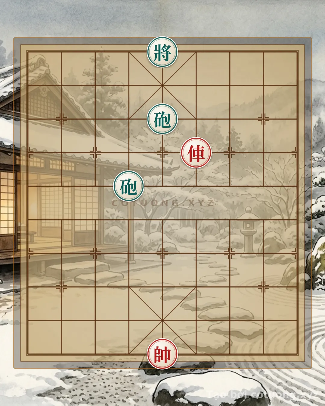 Challenge: Xiangqi Tactics: Red Rook vs. Two Black Cannons - Can you solve it?