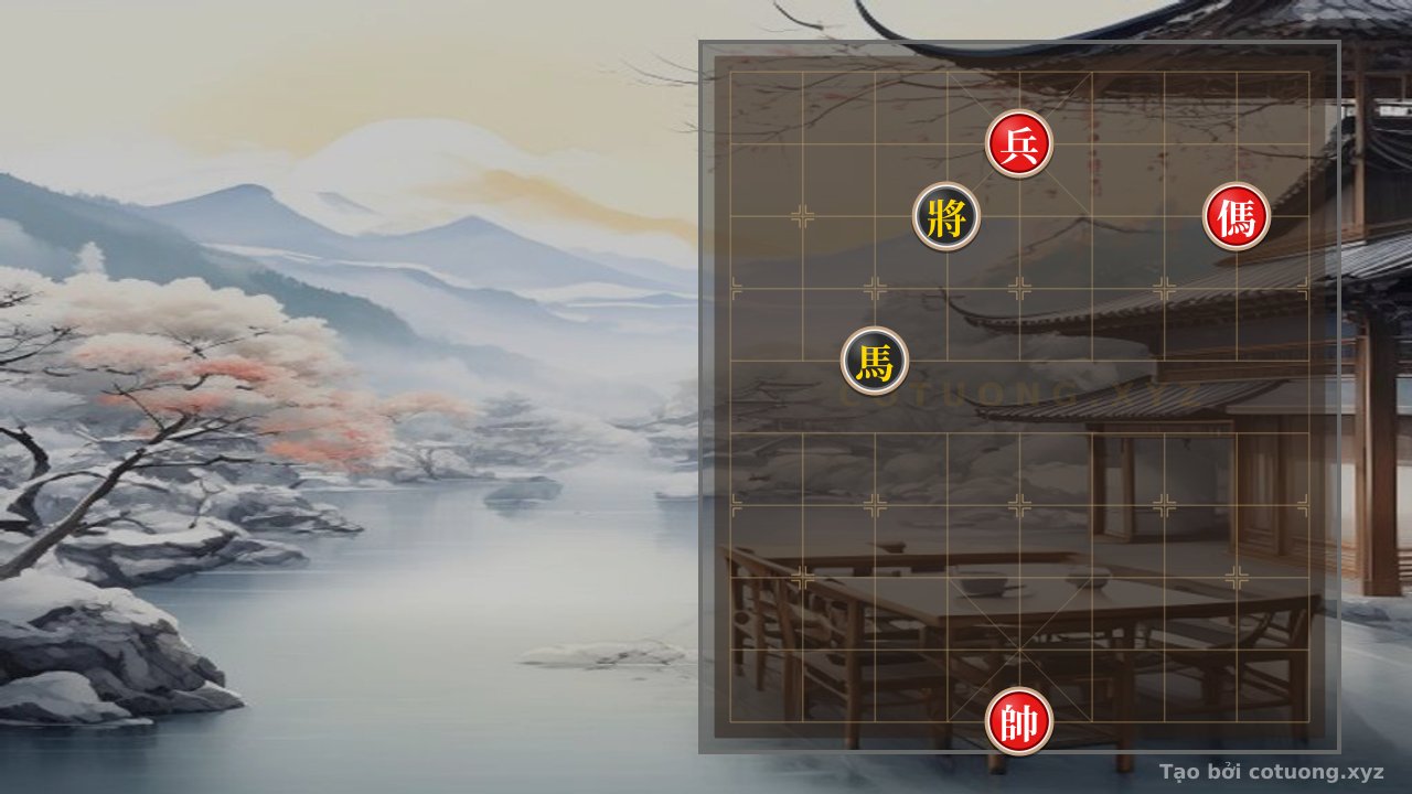 Thế cờ: Xiangqi (Chinese Chess) Puzzle: The 'Double Horse Legs' Formation - Defense Tips for the Black Side — Cờ Tướng Online