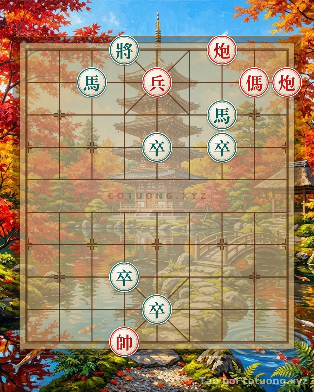 Thế cờ: Hidden Chess Tactics: The Art of Empty Cannon and Double Horse — Cờ Tướng Online