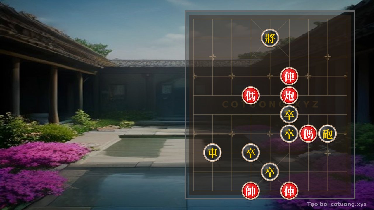 Thế cờ: Xiangqi Masterpiece: Double Horses Interlocking, Cannon Empty - Peak Strategy — Cờ Tướng Online
