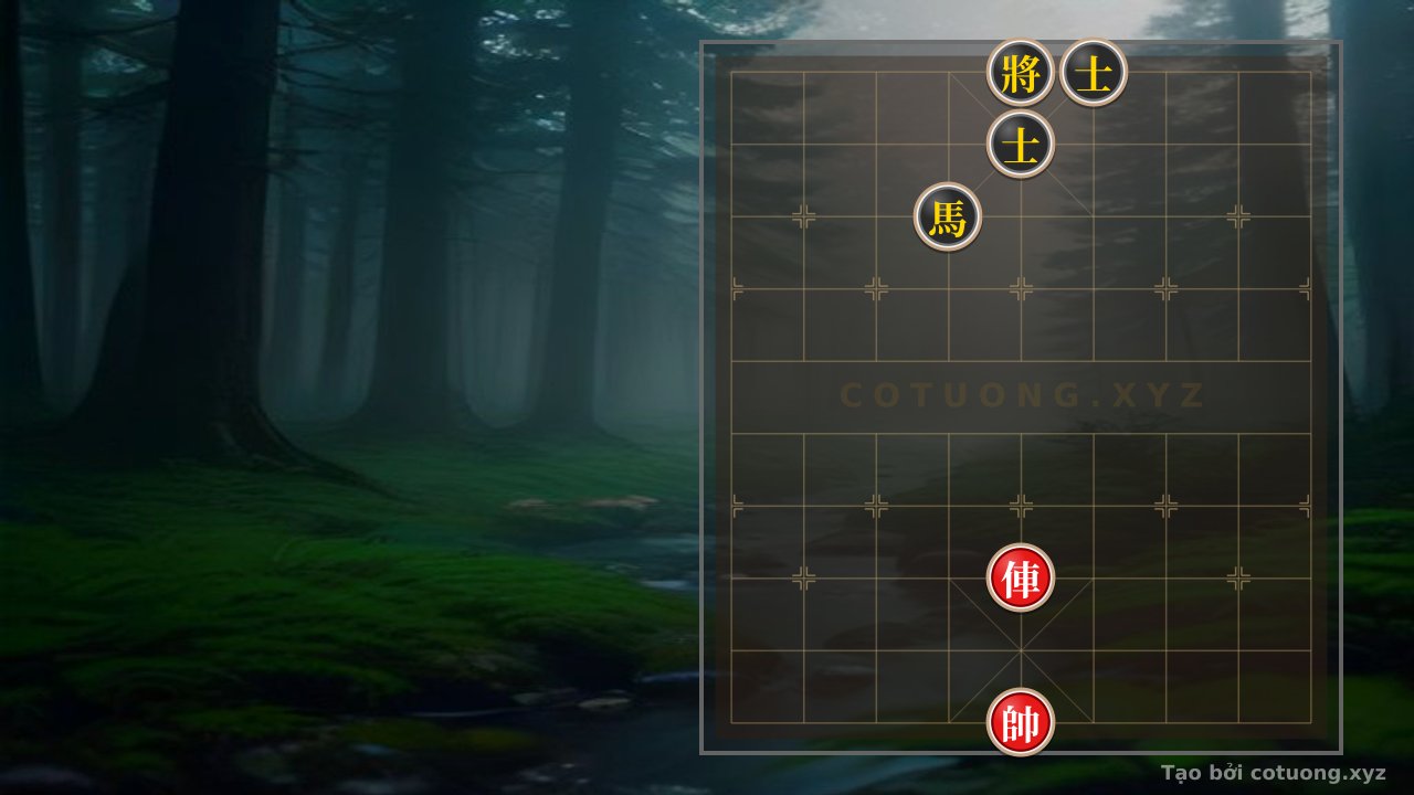 Thế cờ: The Classic Checkmate Strategy: Red Chariot vs. Black Horse with Two Advisors - Is There an Escape for the Red General? — Cờ Tướng Online