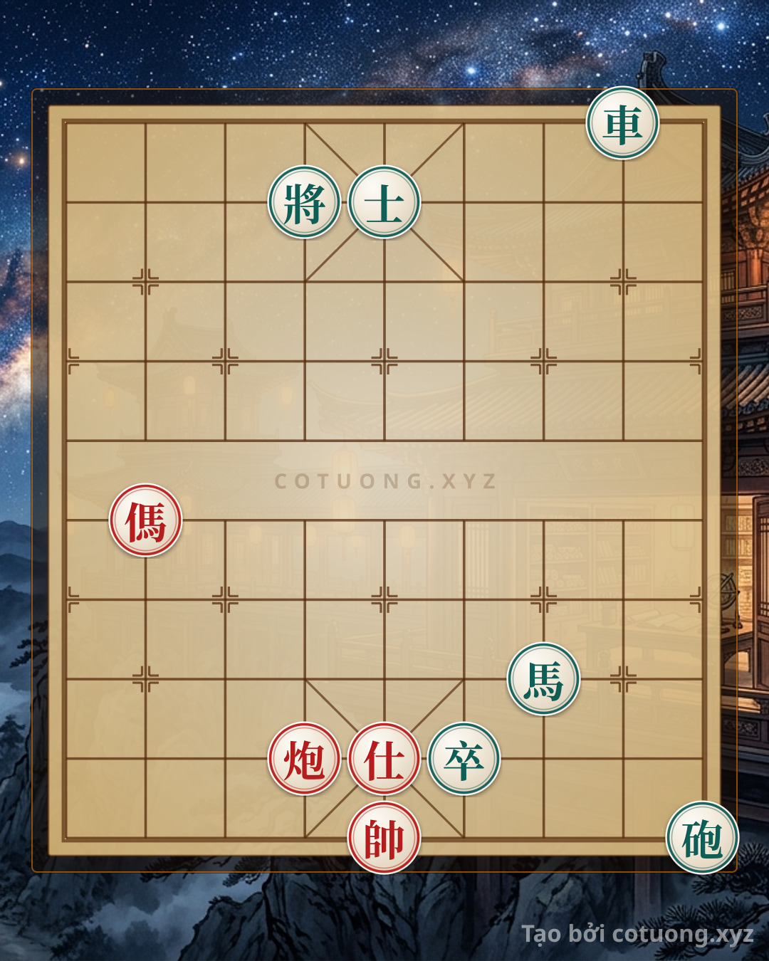 Challenge: Xiangqi: Black Chariot on 8th Rank 10 - Defensive and Counterattacking Tactics - Can you solve it?
