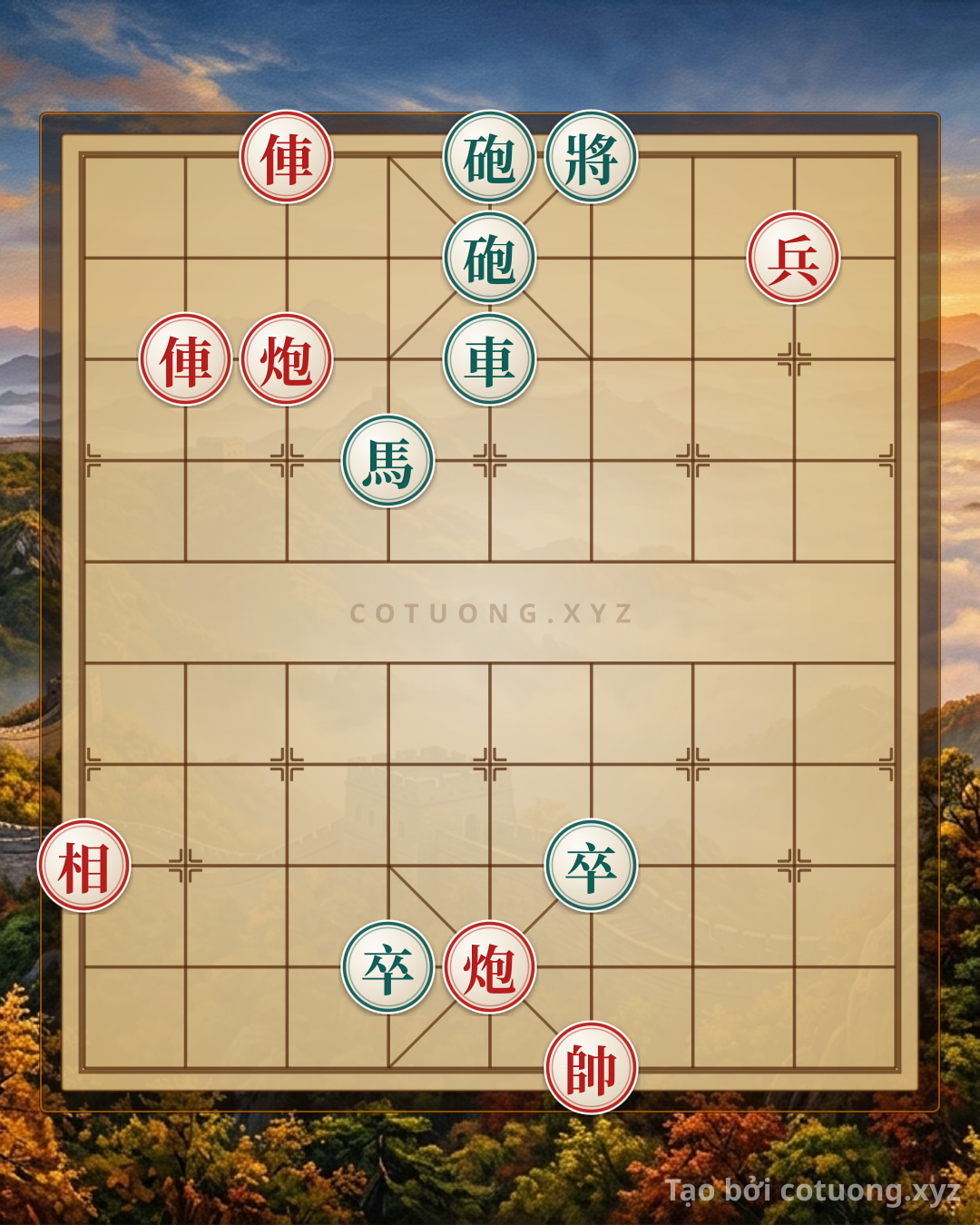 Challenge: 32 Xiangqi Moves: Red Chariot on 7th File, 10th Rank - Masterful Tactical Strike - Can you solve it?