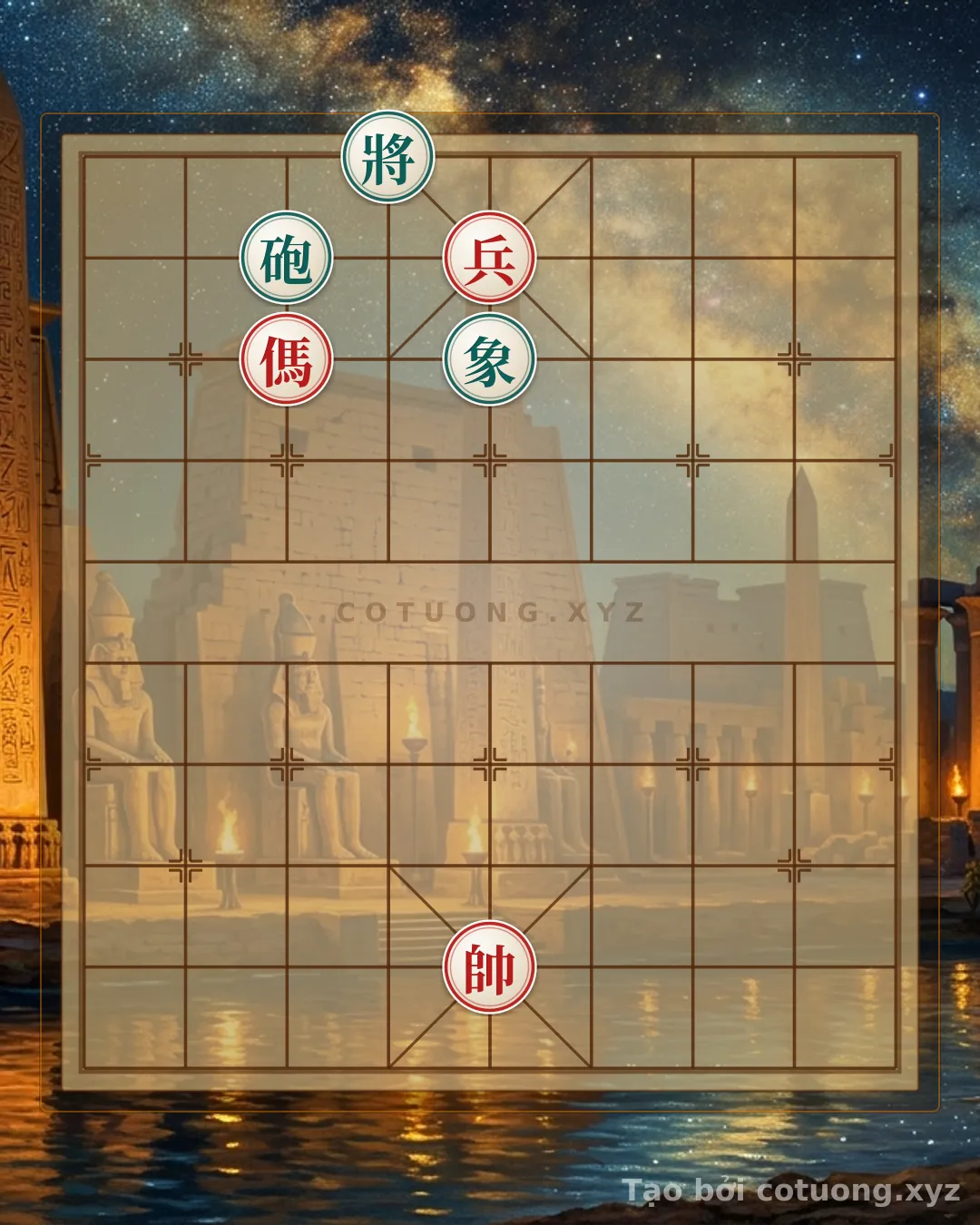 Thế cờ: Red General's Breakthrough: The Art of Patience and Courage in the 'Empty Cannon' Strategy — Cờ Tướng Online