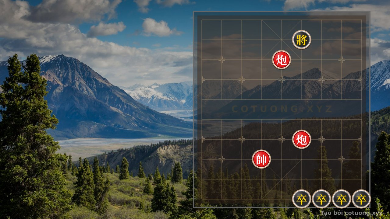 Thế cờ: Red General Chess: Checkmate Strategy Using Empty Cannon in 5 Moves — Cờ Tướng Online