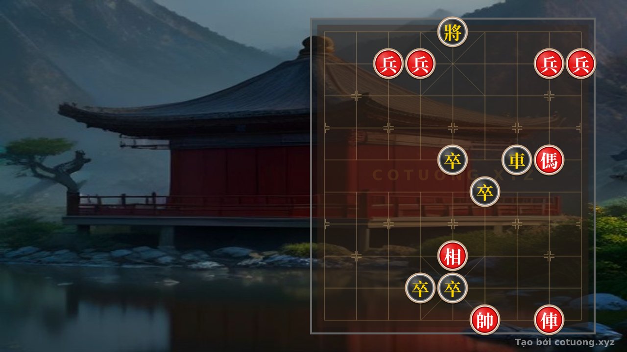 Thế cờ: Xiangqi Strategy: Black Rook Charges Straight, Red Horse Trapped - How to Gain Advantage — Cờ Tướng Online