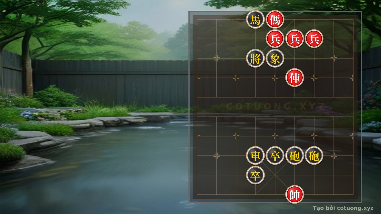 Thế cờ: Song Mã Đánh Xéo: Defensive Strategies for the Red Army — Cờ Tướng Online