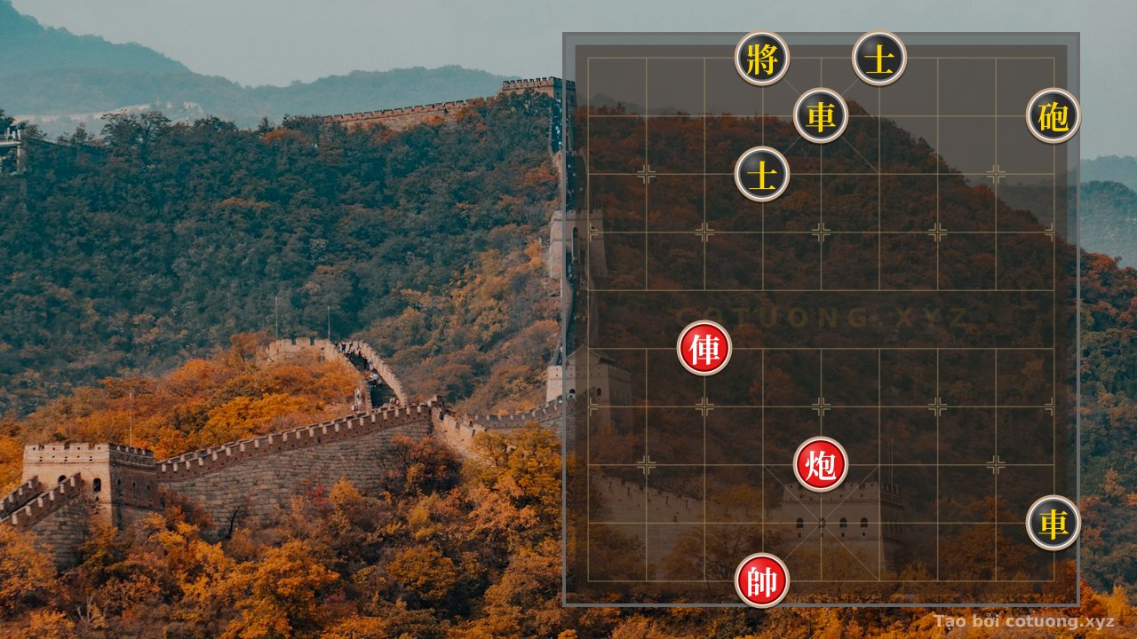 Thế cờ: Xiangqi: Red Chariot Wins Against Black Cannon in 'Empty Cannon' Formation — Cờ Tướng Online
