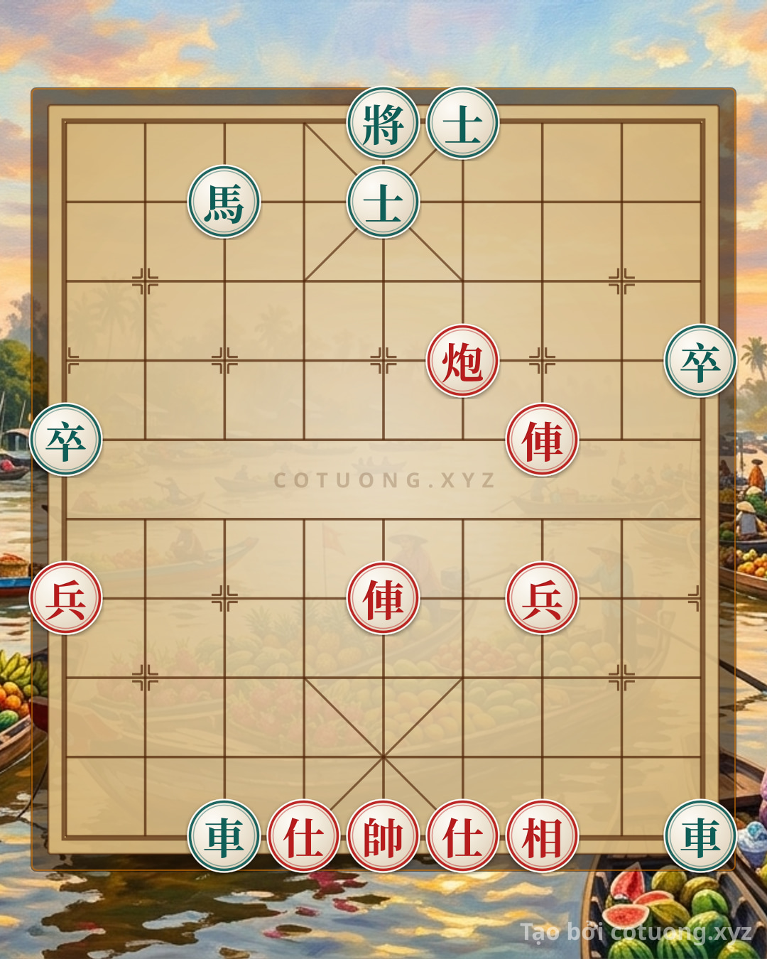 Challenge: The Ruthless Trap: Red Cannon at 4-7 Shoots Black Chariot at 3-1 in the Double Horse Formation - Can you solve it?