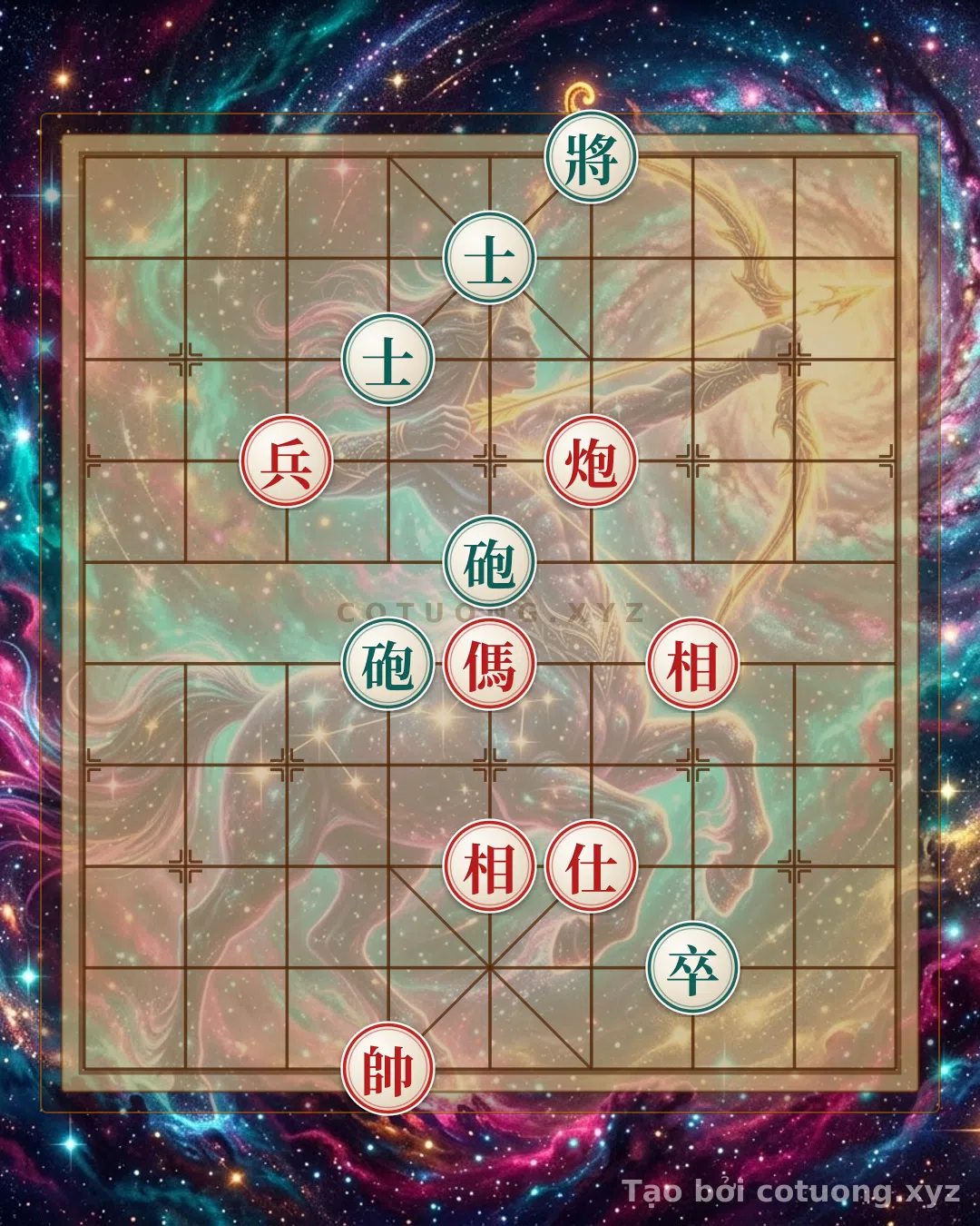 Thế cờ: Xiangqi: The 'Double Horse Face-to-Face' Formation - Basic Tactical Insights — Cờ Tướng Online