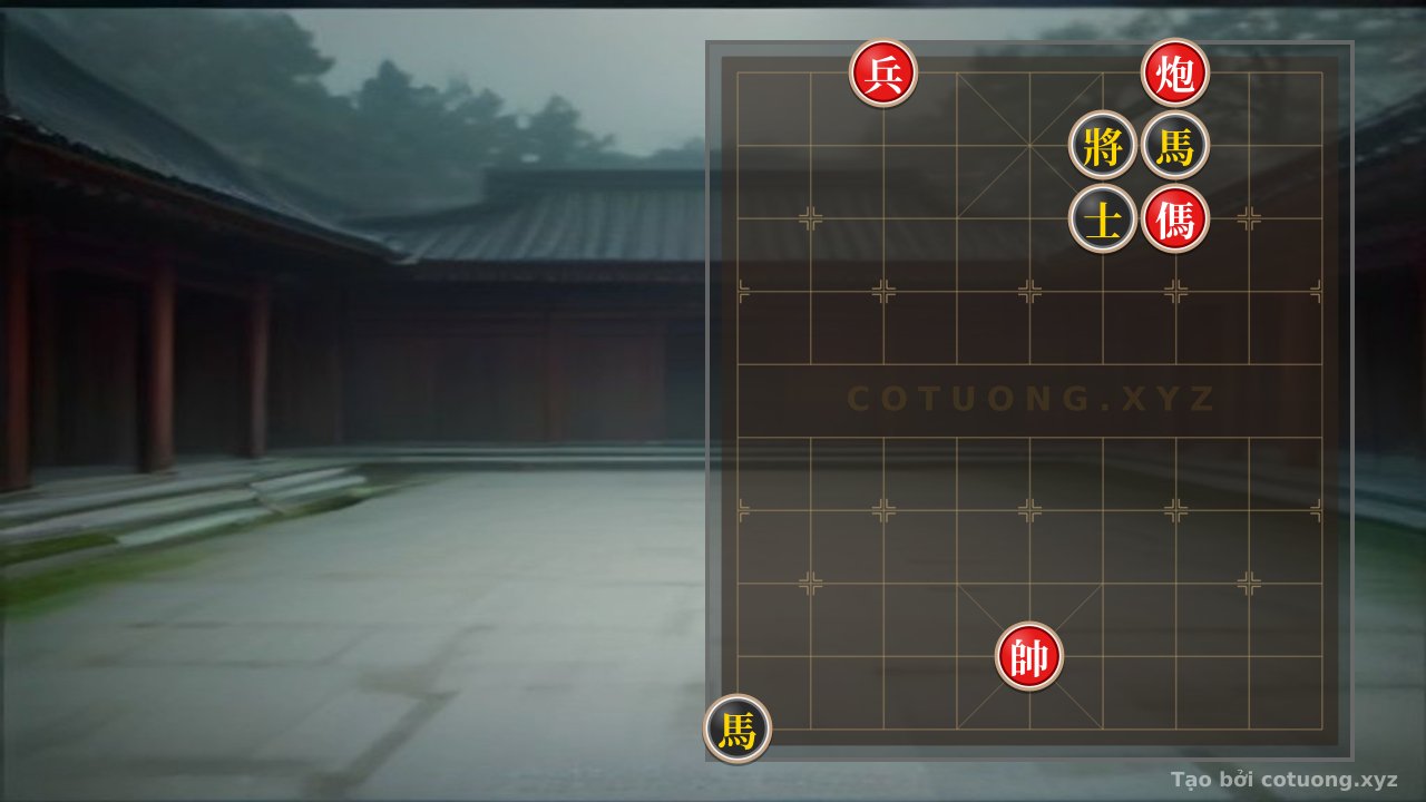 Thế cờ: Xiangqi Super Difficult: Double Horse Legs and Hidden Cannon Trap — Cờ Tướng Online